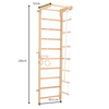 Sprossenwand SPR B mit Klimmzugstange 230 cm – weitere Produktansicht 2 – RINAGYM