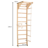 Sprossenwand SPR C mit Klimmzugstange 230 cm – weitere Produktansicht 2 – RINAGYM