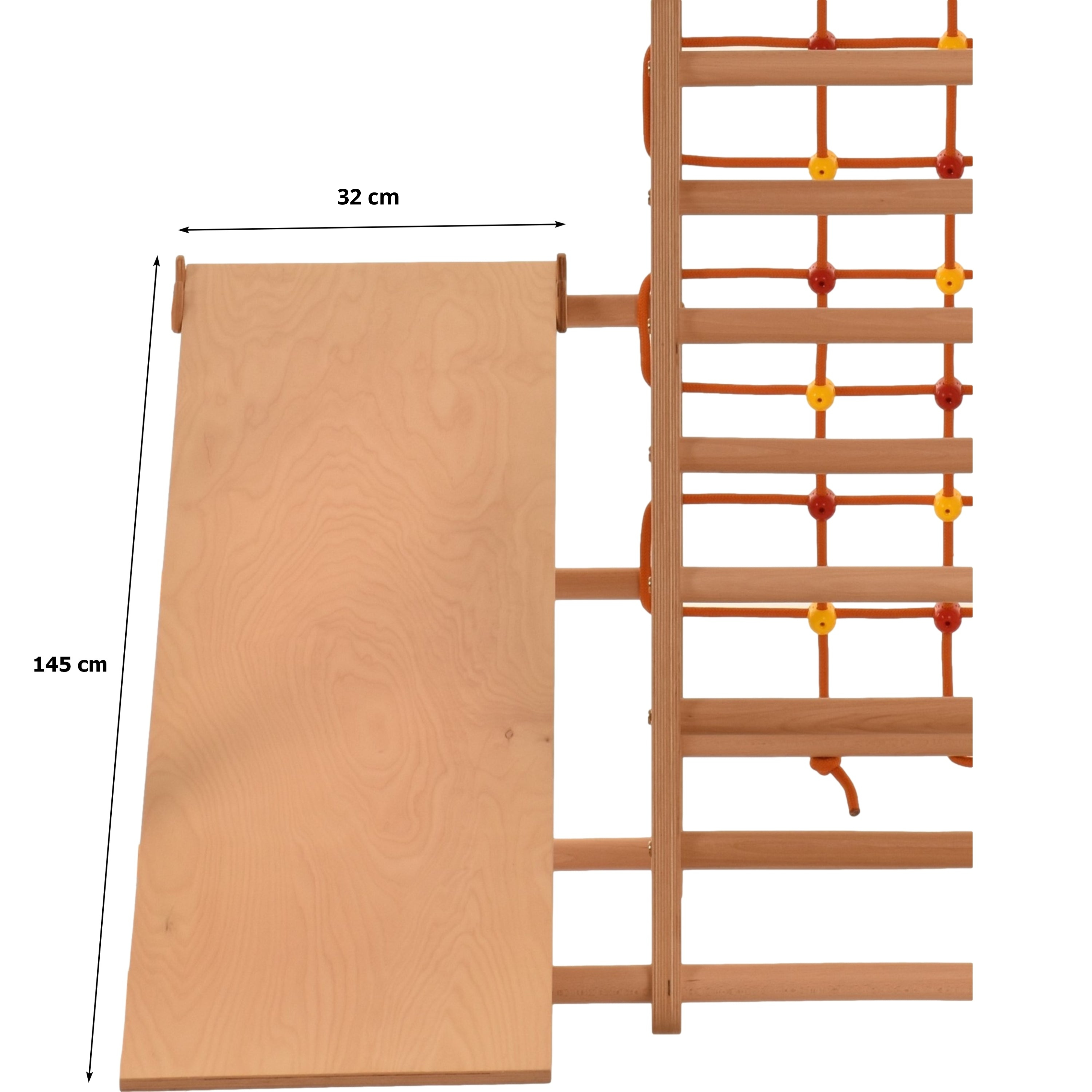 Rutschbrett & Hühnerleiter 145 cm – weitere Produktansicht 2 – RINAGYM