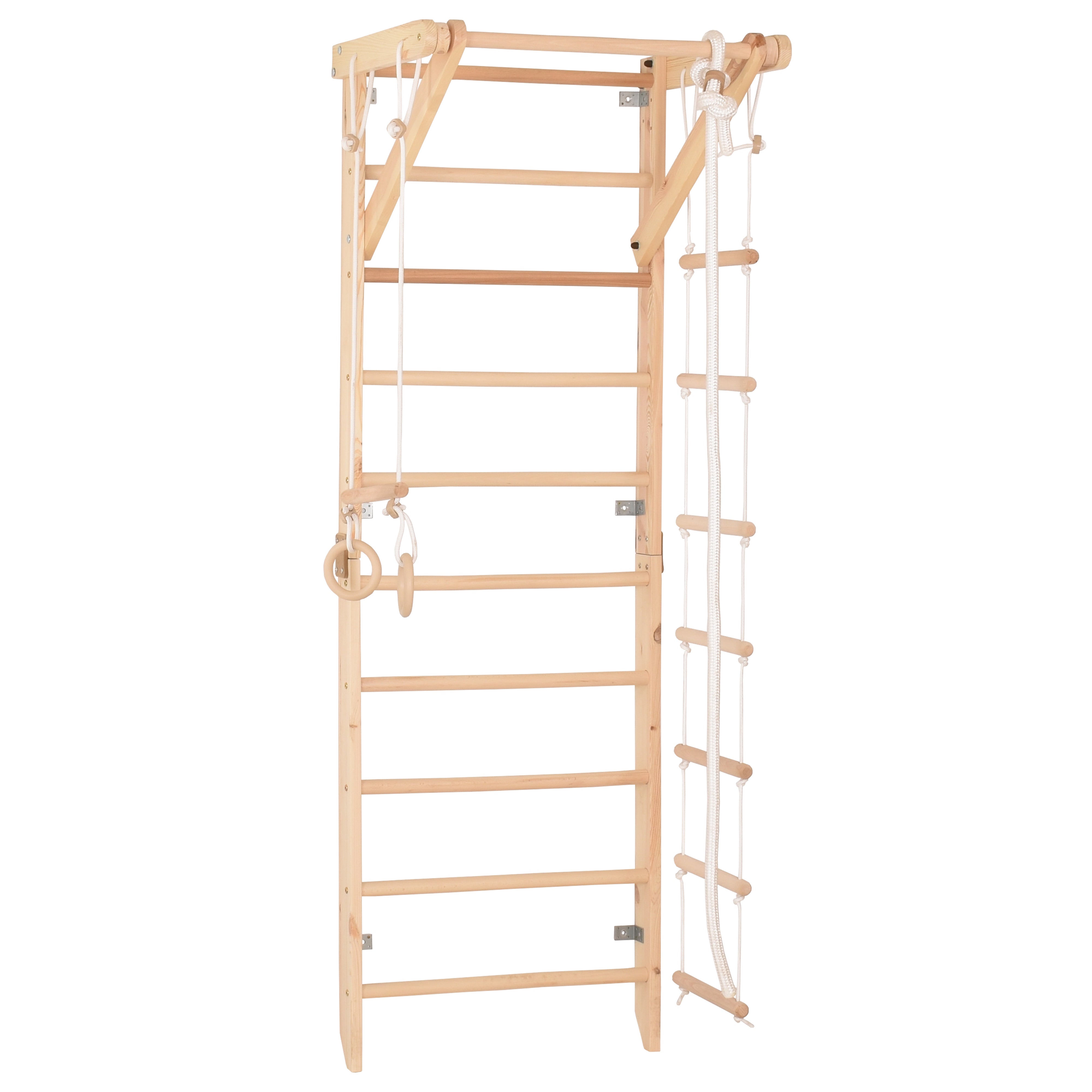 Sprossenwand Sport 3 aus Holz mit Rutschbrett – weitere Produktansicht 13 – RINAGYM