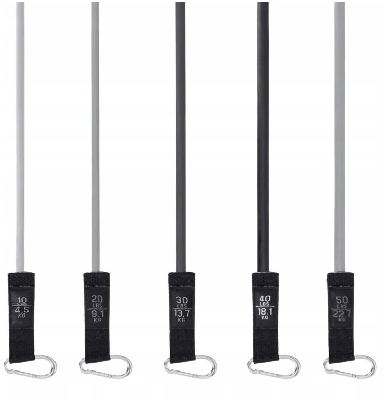 Set de 5 bandas de resistencia con asas y accesorios