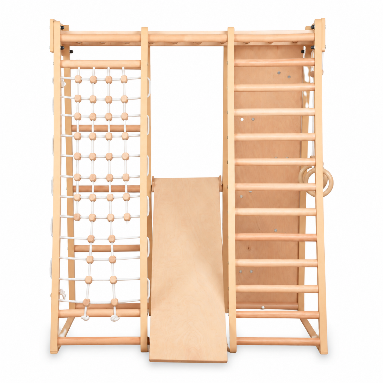 Parque de escalada de interior multifuncional de madera – para casa y familia ( 3 )