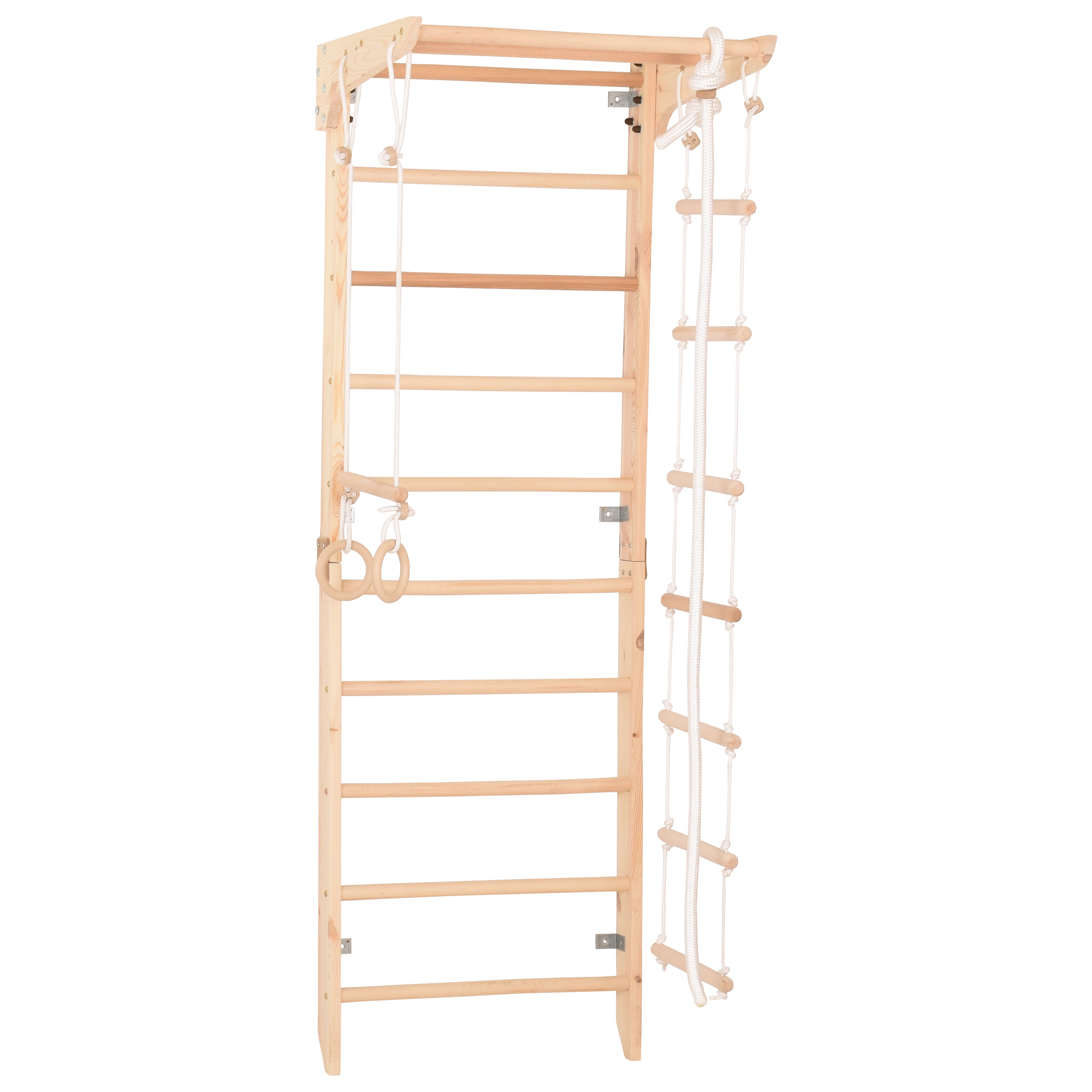 Sprossenwand Kinder 2 aus Holz mit Klimmzugstange – weitere Produktansicht 6 – RINAGYM