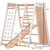 Indoor-Klettergerüst weiß 145 cm mit Netz – weitere Produktansicht 2 – RINAGYM