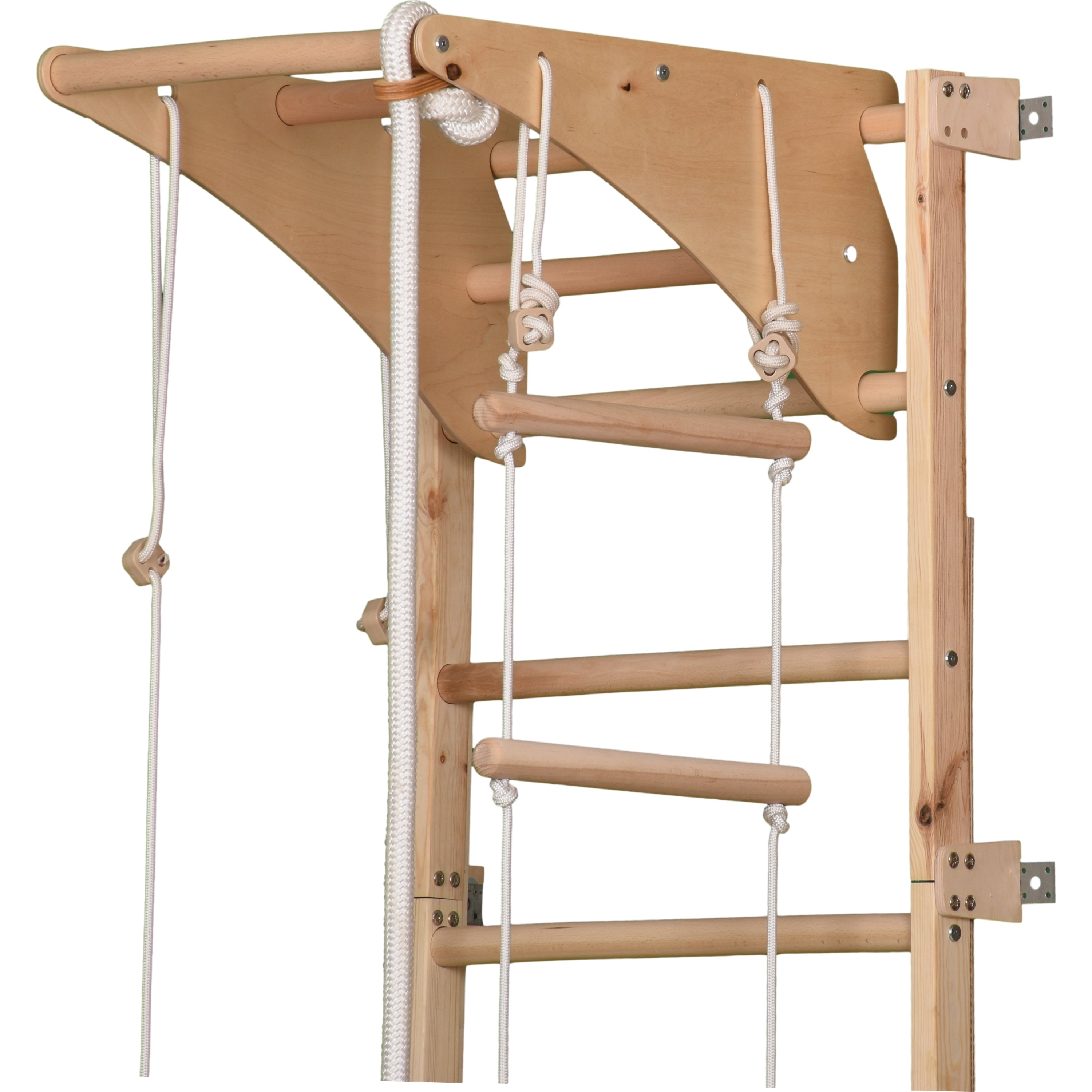 Sprossenwand Eco Pine mit Rutschbrett – weitere Produktansicht 6 – RINAGYM