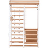 Indoor-Klettergerüst weiß 125 cm mit Netz – weitere Produktansicht 3 – RINAGYM