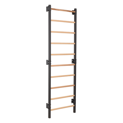 Sprossenwand STEEL 1 Graphit – Stahl & Buchenholz – RINAGYM