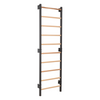 Sprossenwand STEEL 1 Graphit – Stahl & Buchenholz – RINAGYM