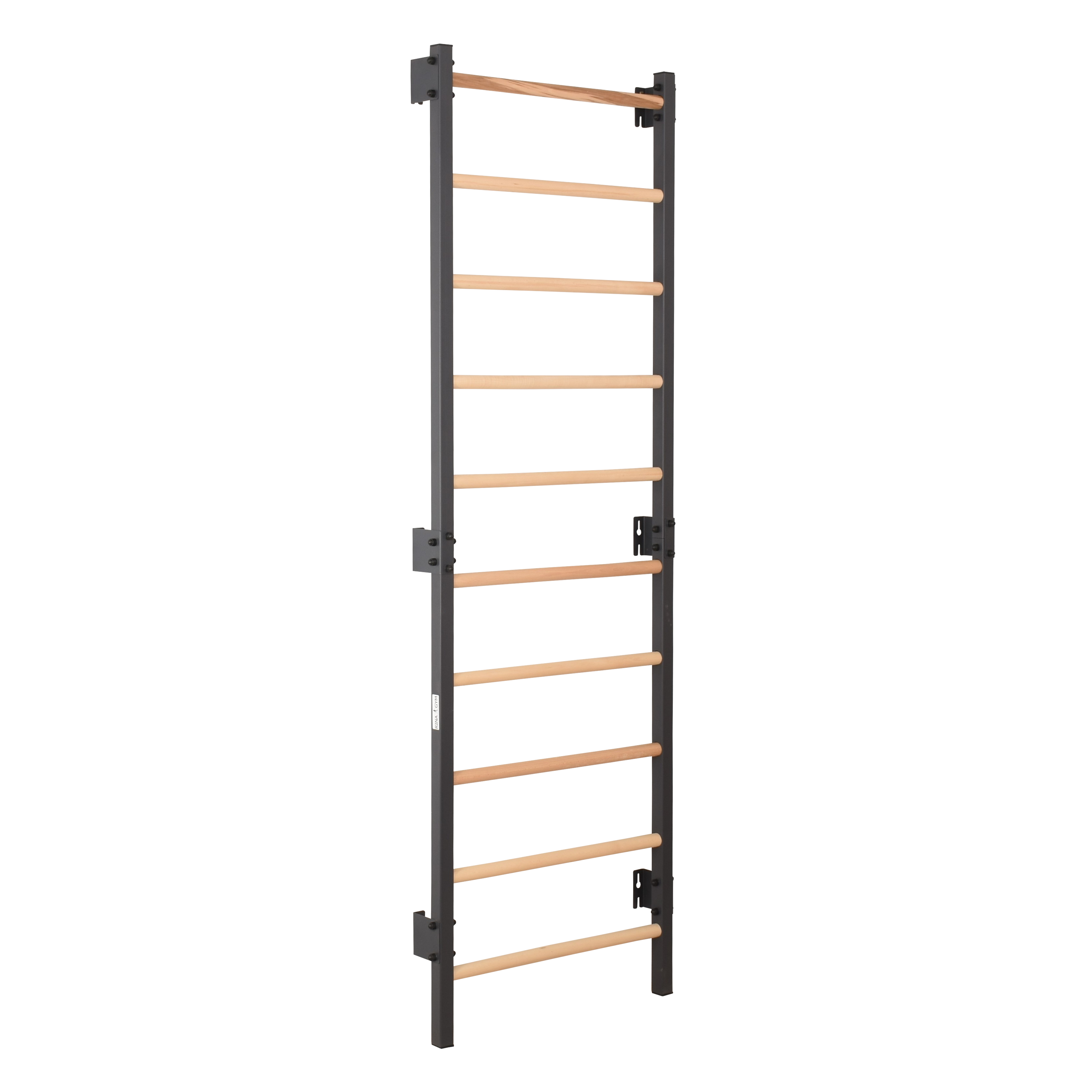 Sprossenwand STEEL 1 Graphit – Stahl & Buchenholz – weitere Produktansicht 13 – RINAGYM