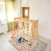 Indoor-Klettergerüst weiß 145 cm mit Netz – weitere Produktansicht 7 – RINAGYM