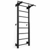 Espaldera metálica RINAGYM Steel M 213 cm con barra de dominadas, negra