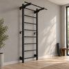 Espaldera metálica RINAGYM Steel M 213 cm con barra de dominadas, negra