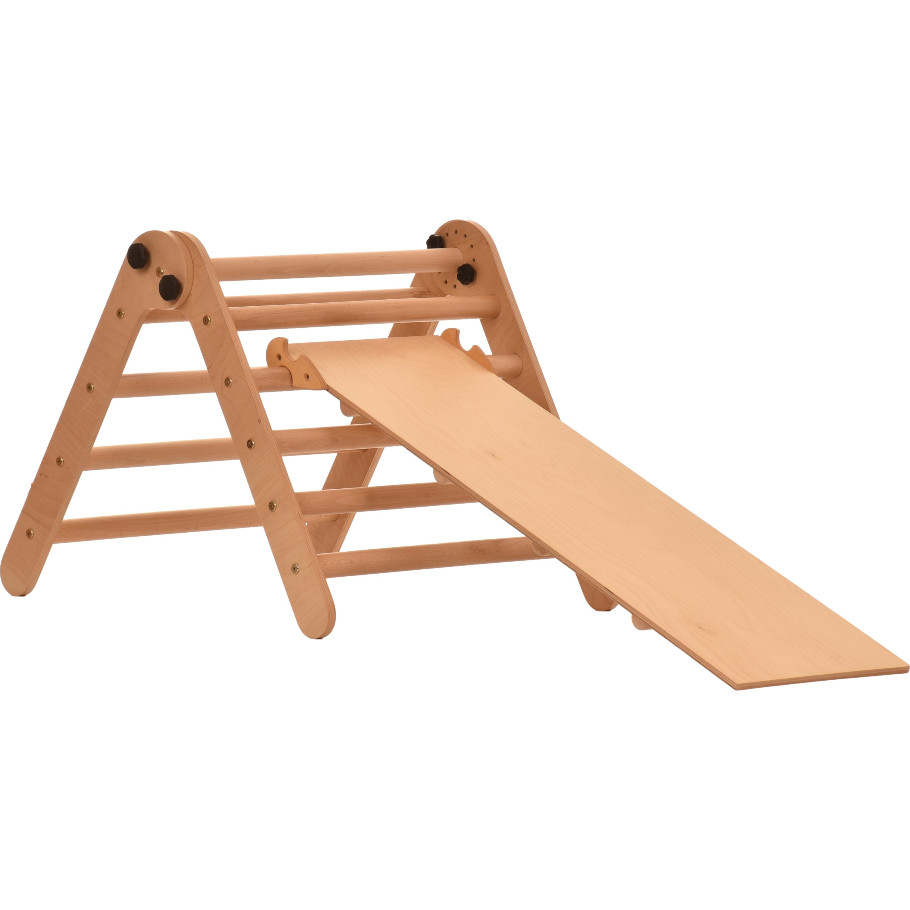 Kletterdreieck mit Rutsche Aslide Natur – weitere Produktansicht 3 – RINAGYM