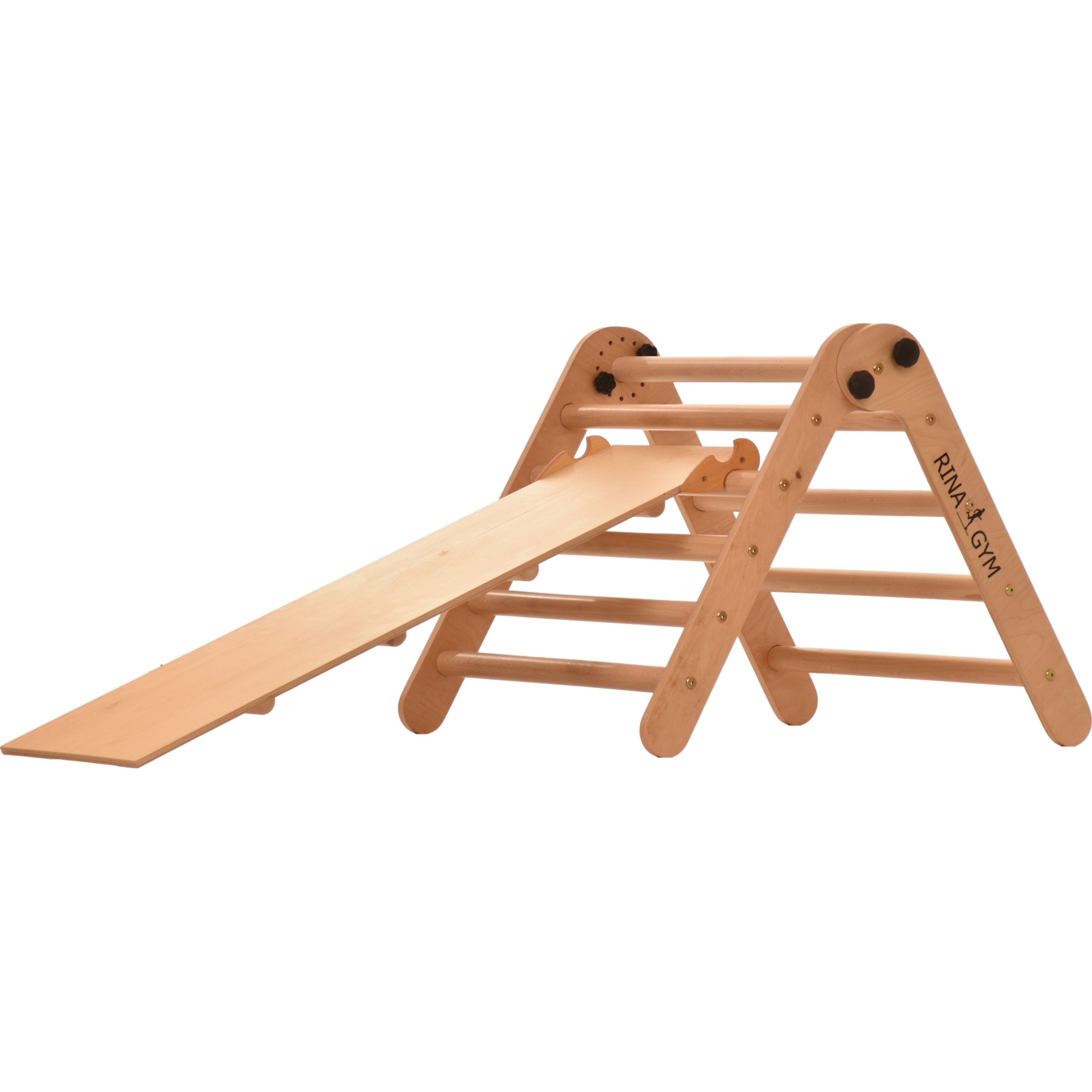 Kletterdreieck mit Rutsche Aslide Natur – weitere Produktansicht 6 – RINAGYM