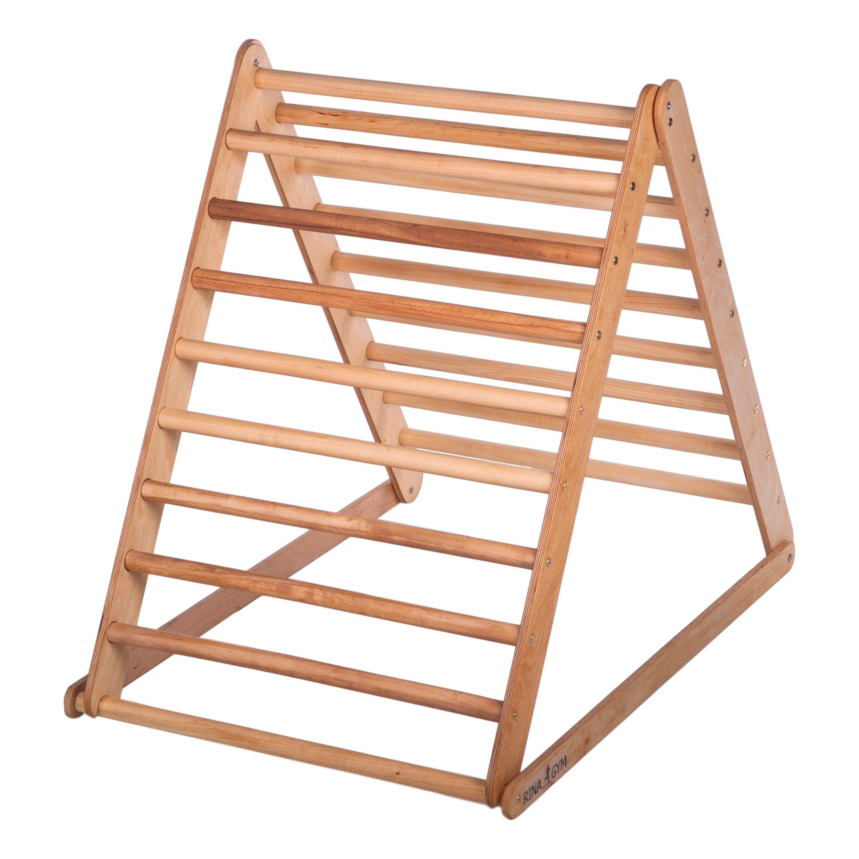 Kletterdreieck mit Rutsche Natur 115 cm – weitere Produktansicht 9 – RINAGYM