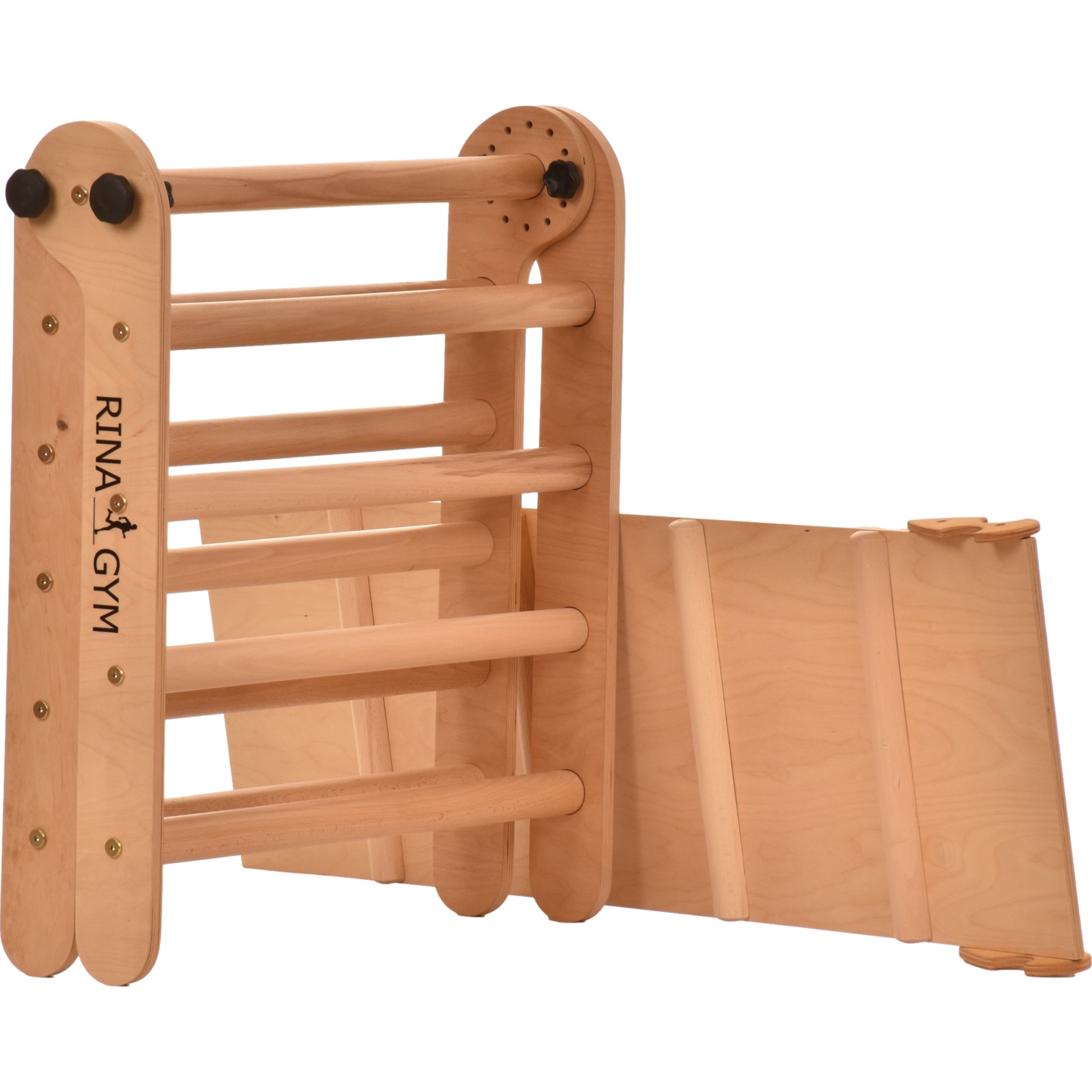 Kletterdreieck mit Rutsche Aslide Natur – weitere Produktansicht 11 – RINAGYM