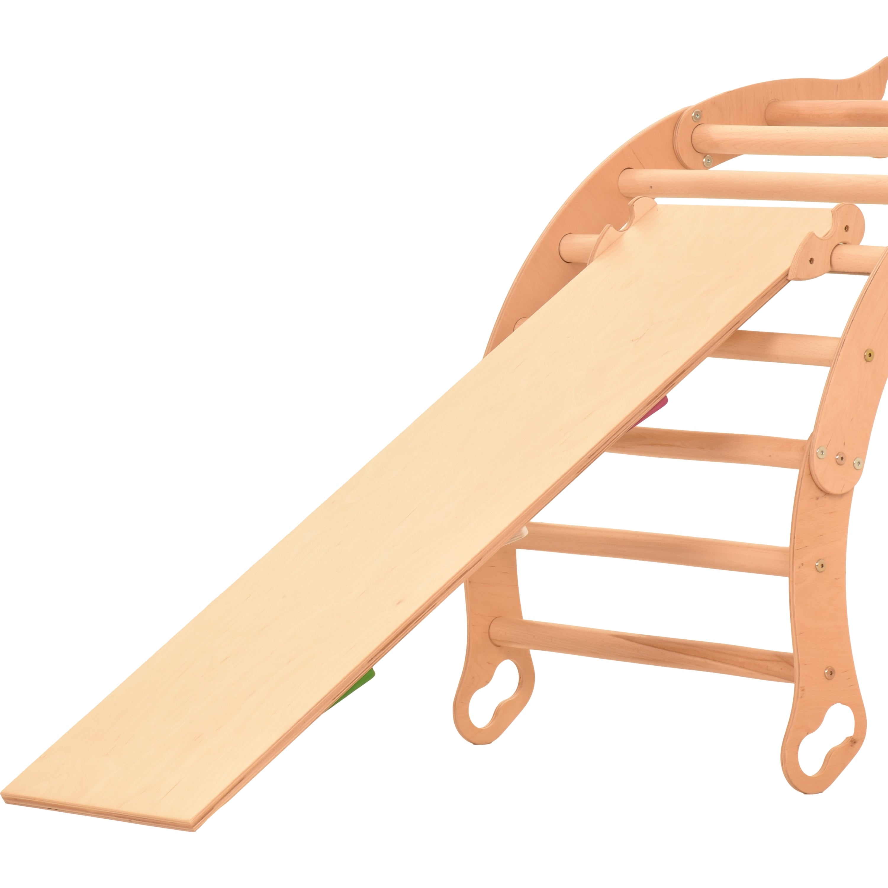 Rutschbrett & Hühnerleiter 115 cm Dreiecke – weitere Produktansicht 3 – RINAGYM
